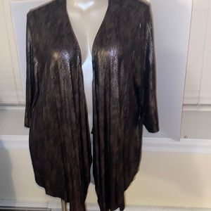 Lane Bryant Overpiece NWT Metallic Black